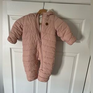 H&M Pink Super Thick and Cozy Baby Snowsuit
